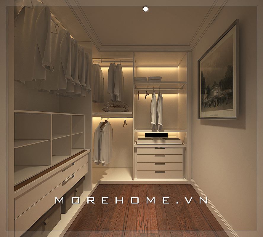 Tủ áo hiện đại kết hợp nhiều công năng